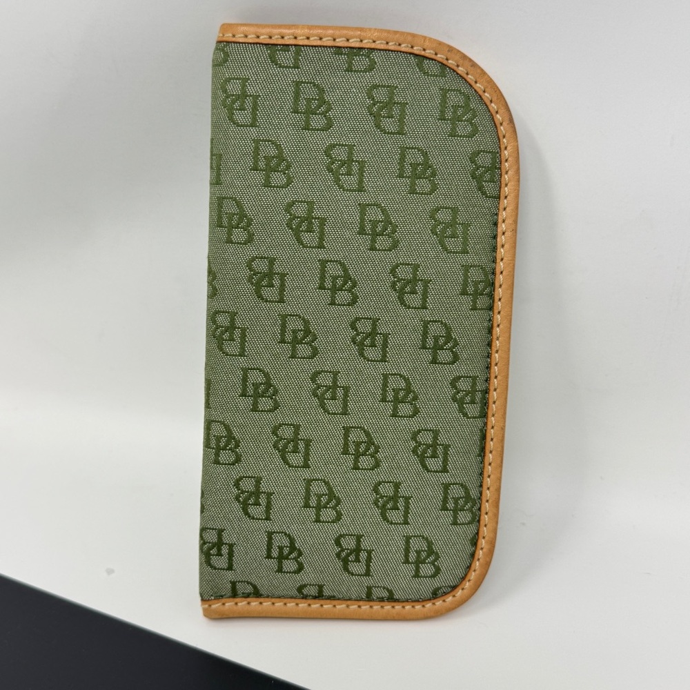 DOONEY & BOURKE Sunglasses Eyeglasses Case Holder Pouch Monogram Canvas Leather